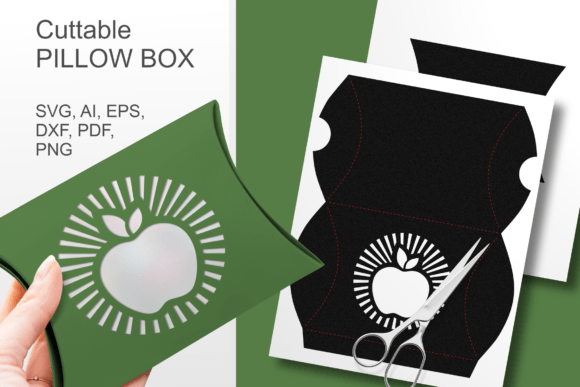 Apple and Sunburst Ray Window Pillow Box: A Creative Solution for Spring Sweets and Small Gift Packaging
