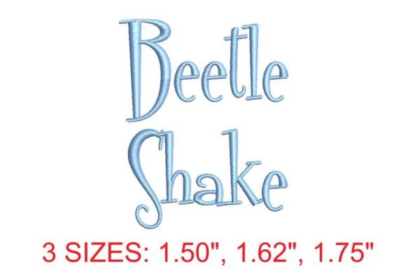 Beetle Shake Embroidery Font: A Stylish and Versatile Choice for All Your Projects