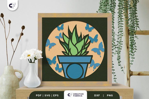 Bringing Nature to Your Space with the Butterfly Succulent 3D Paper Cutting File