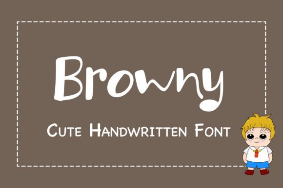 Browny: A Cute Handwritten Child Font for Creative Projects