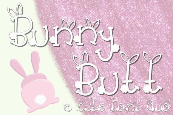 Bunny Butt Duo: Adorable Font for Creative Projects