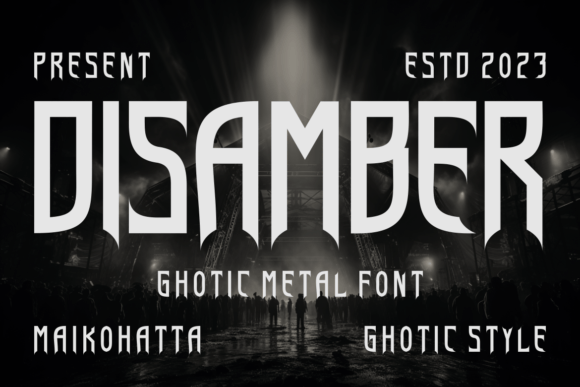 Disamber: A Bold, Dramatic Font for Powerful Design