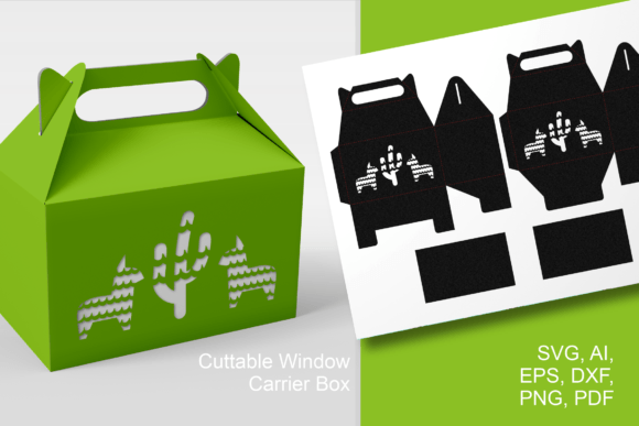 Donkey N Cactus Pinatas Gable Favor Box: A Creative and Practical Solution for Cinco de Mayo and Beyond