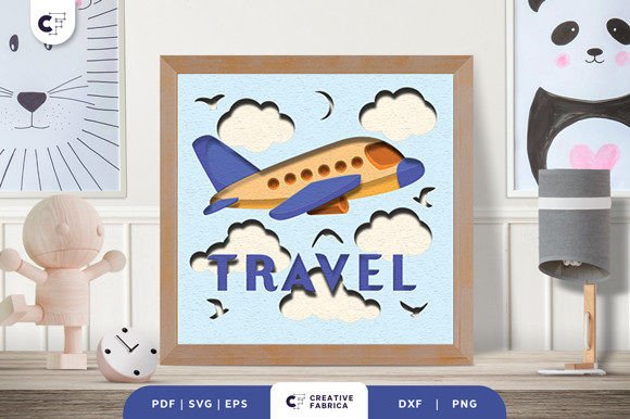 Flying Airplane 3D Paper Cut: A Creative Tool for Travel-Loving Families