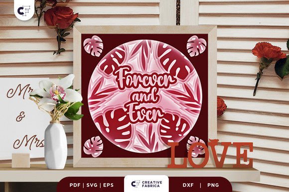 Forever and Ever 3D Shadow Box Papercut: A Unique Way to Celebrate Love