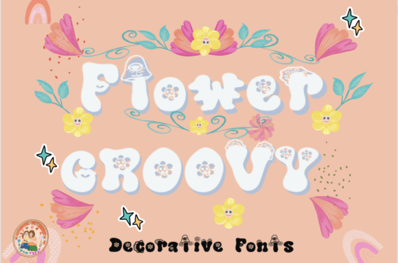 Groovy Flower: A Retro Revival in Typography