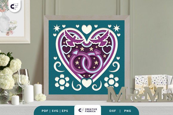 Intertwined Rings 3D Paper Cut SVG: A Unique Way to Celebrate Love