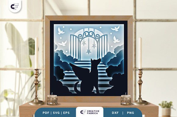 Pet in the Heaven Gate 3D Shadow Box