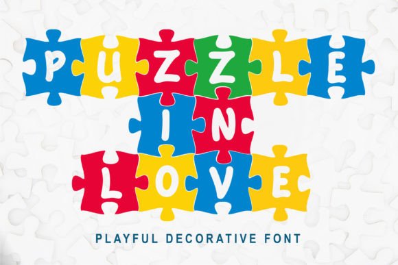 Puzzle in Love: A Playful and Creative Font for Expressing Connection