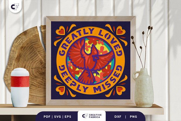 Remembrance Cardinal 3D Layered Papercut: A Heartfelt Addition to Your Creative Workflow