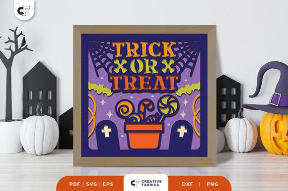 Trick or Treat Sweets 3D Shadow Box: A Halloween Creation Guide